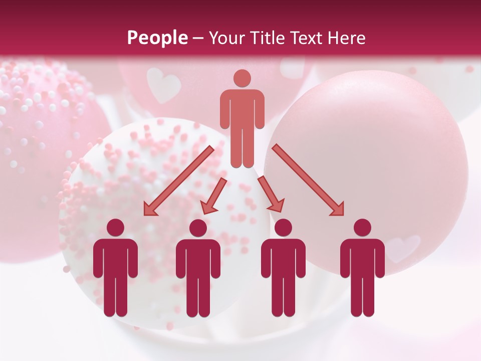 Valentine Heart Cake Pop PowerPoint Template