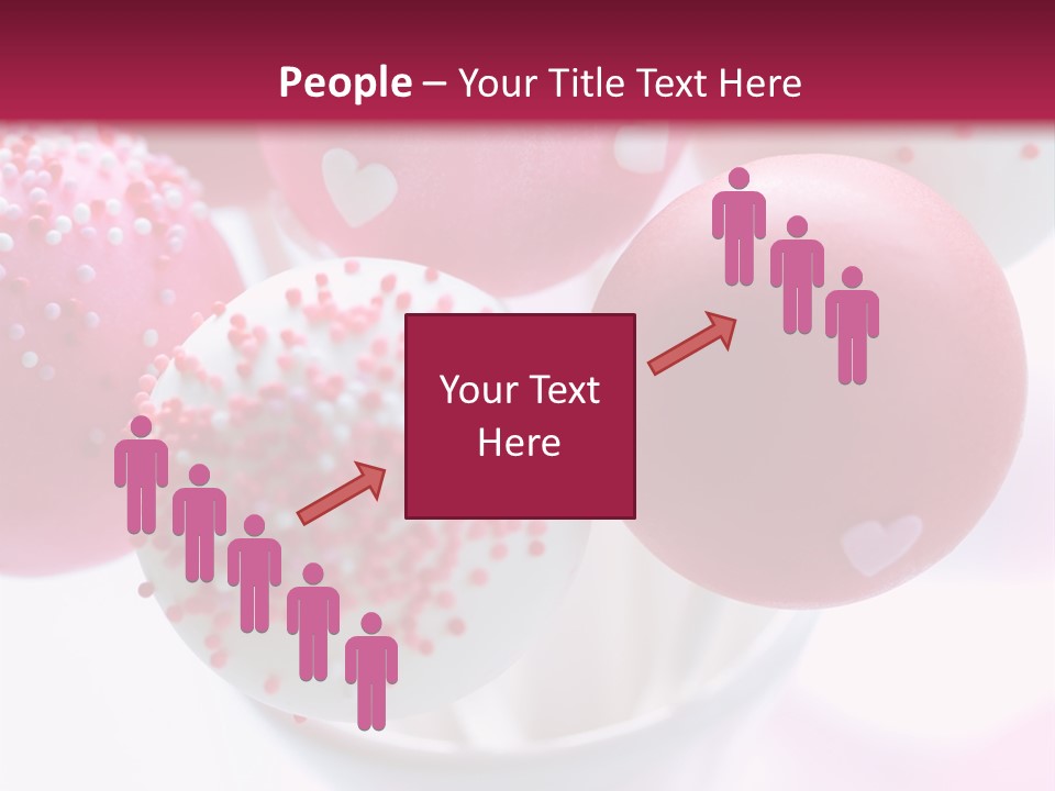 Valentine Heart Cake Pop PowerPoint Template