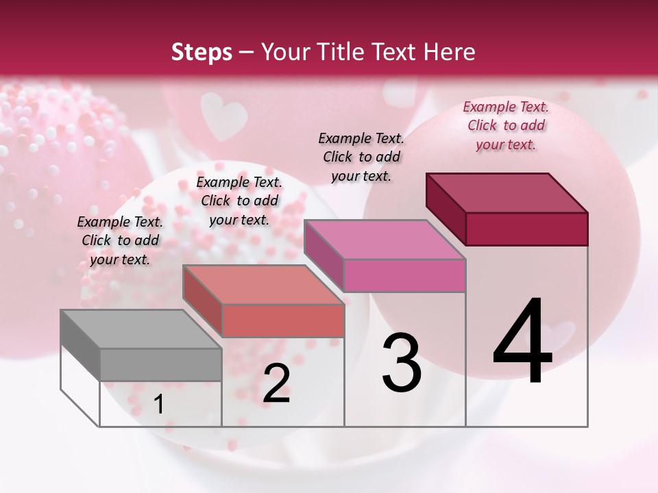 Valentine Heart Cake Pop PowerPoint Template