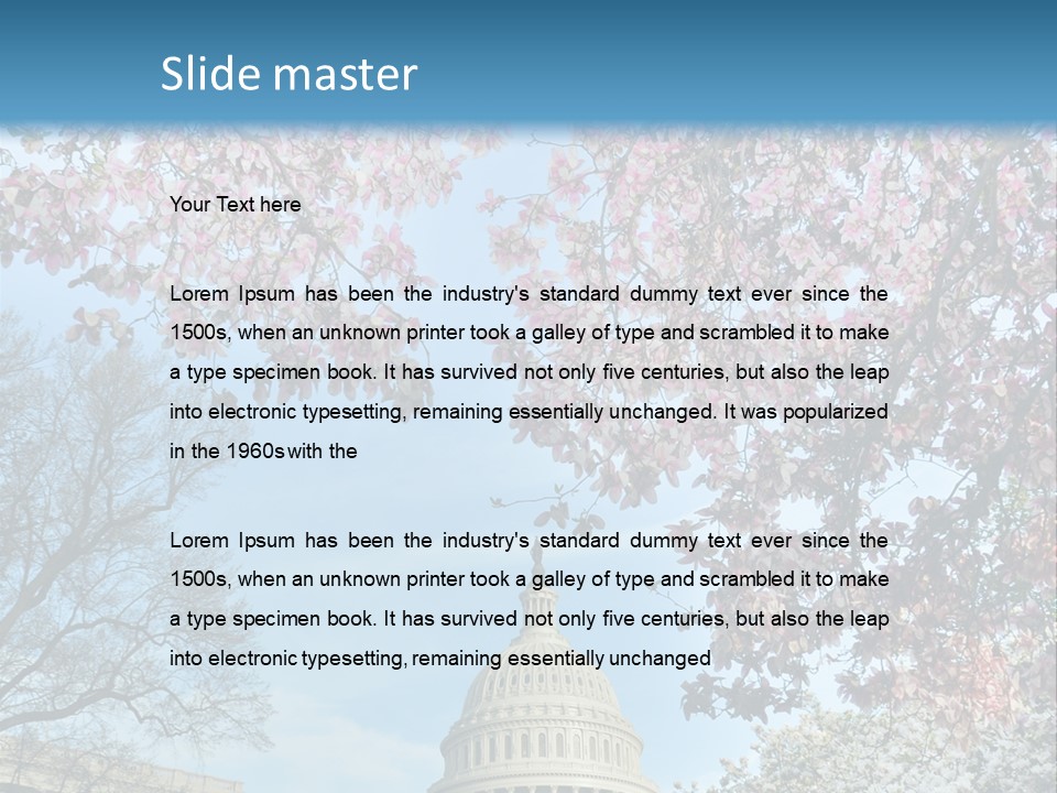 Memorial Downtown Politicians PowerPoint Template