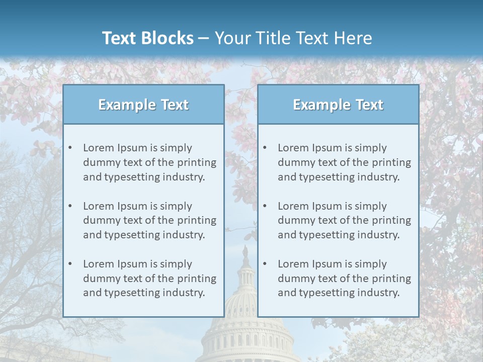 Memorial Downtown Politicians PowerPoint Template