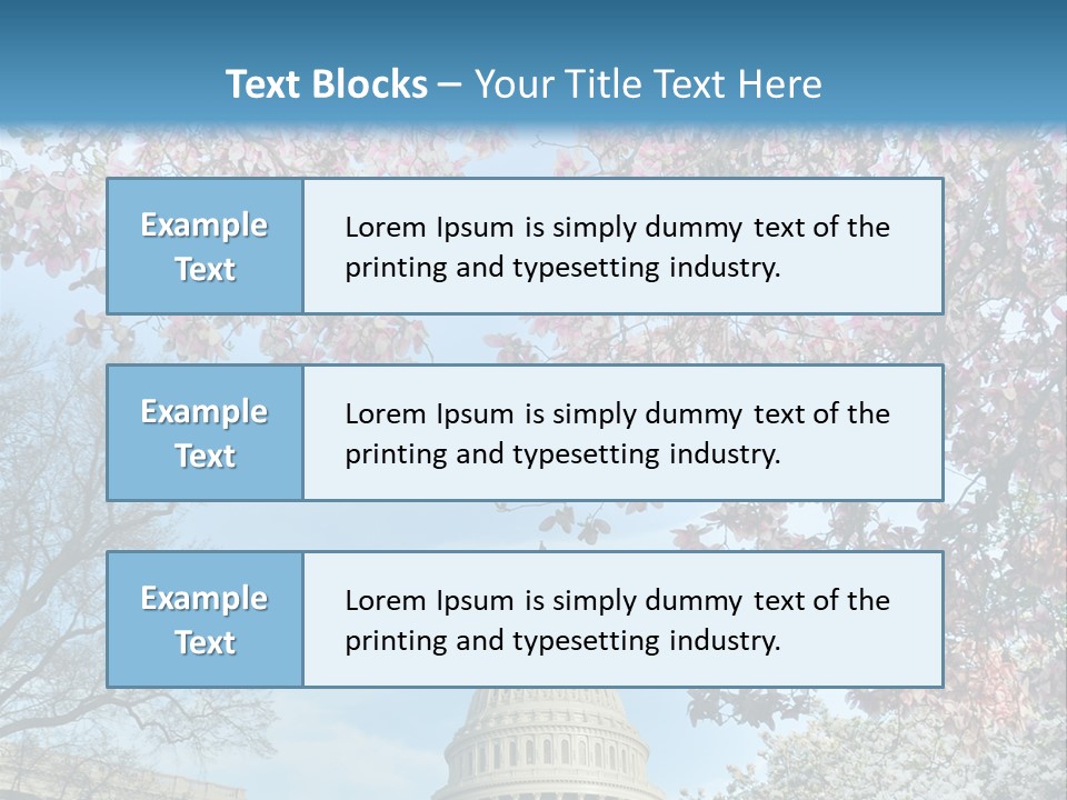 Memorial Downtown Politicians PowerPoint Template