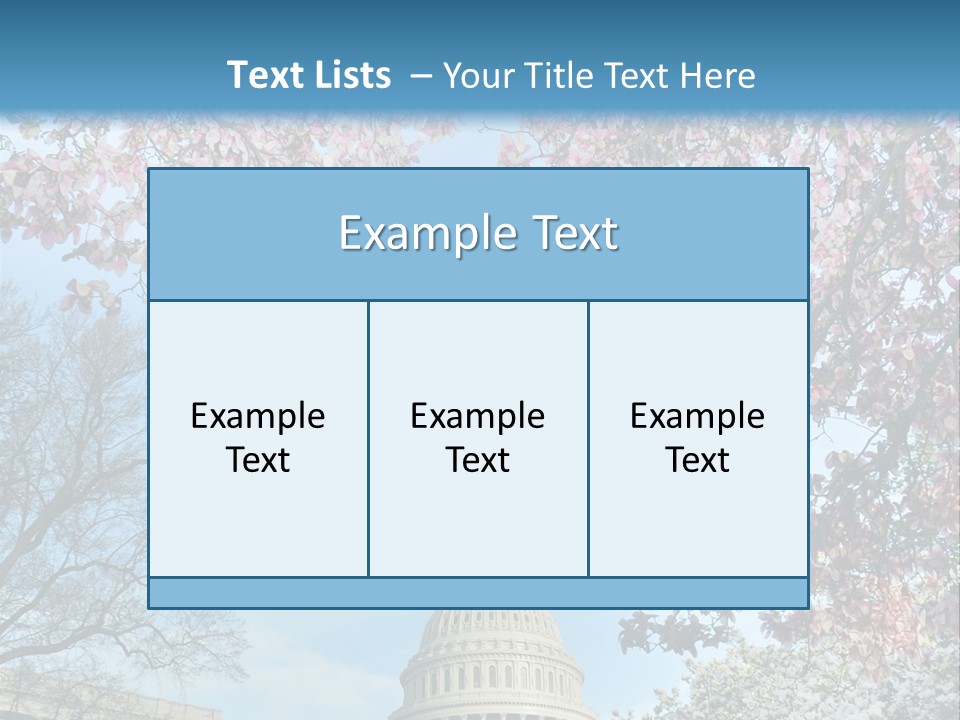 Memorial Downtown Politicians PowerPoint Template