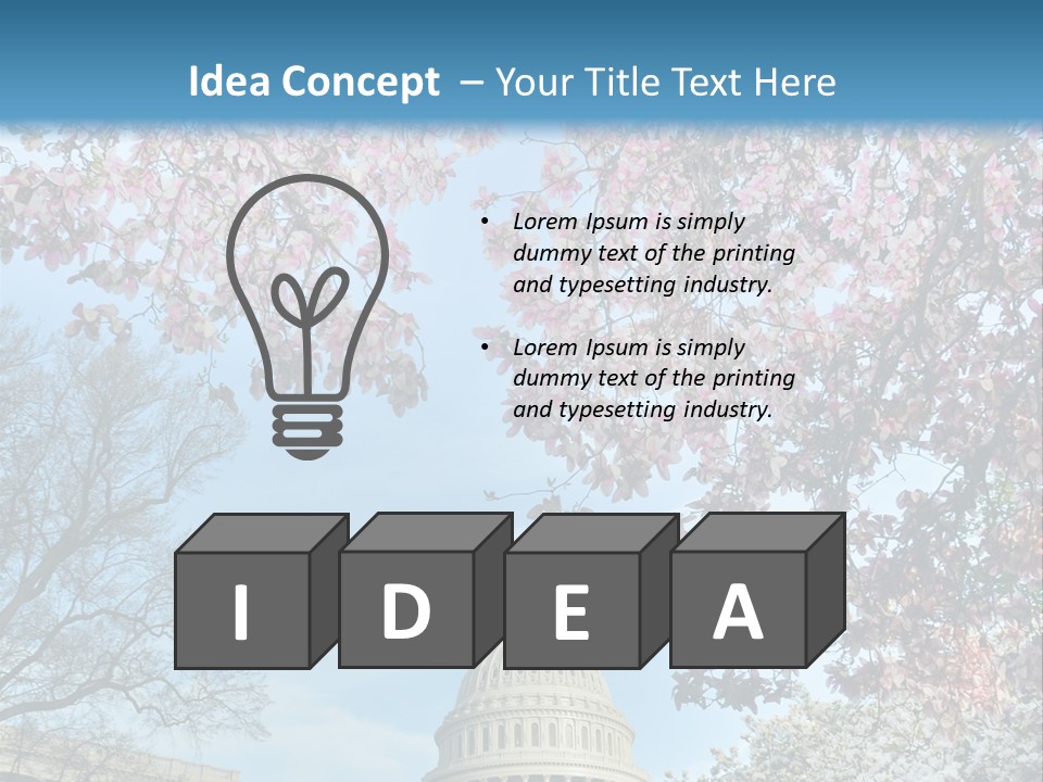 Memorial Downtown Politicians PowerPoint Template