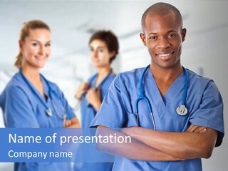 Illness Group Team PowerPoint Template