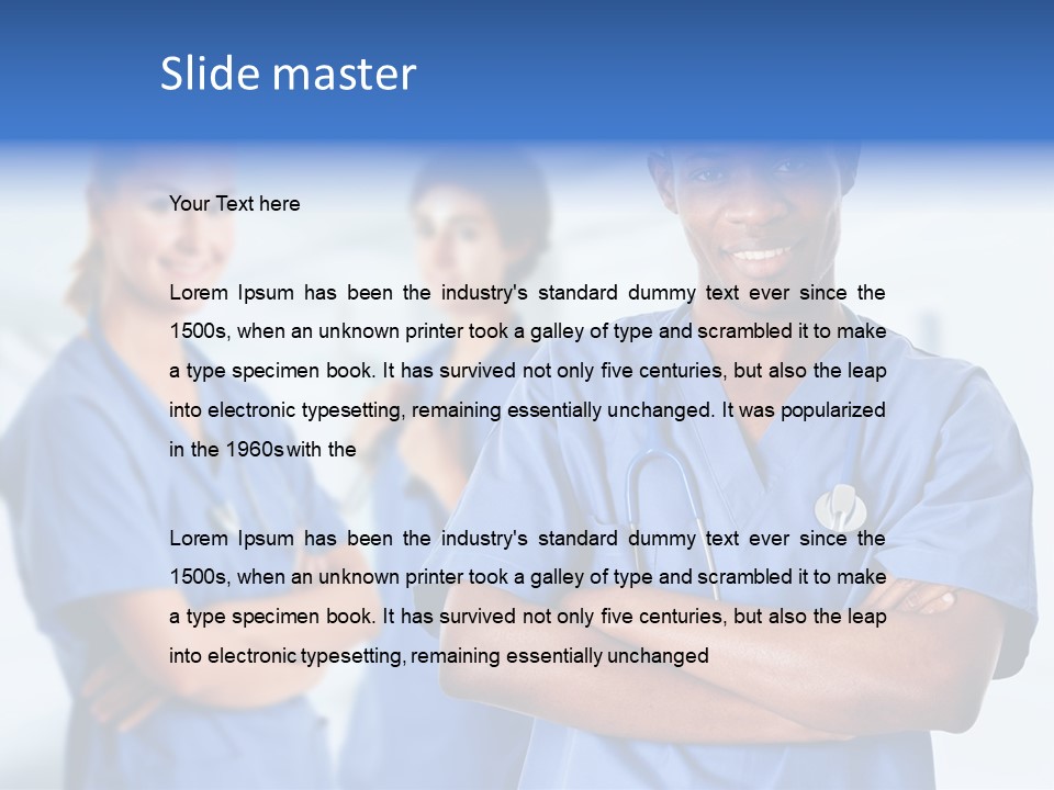 Illness Group Team PowerPoint Template