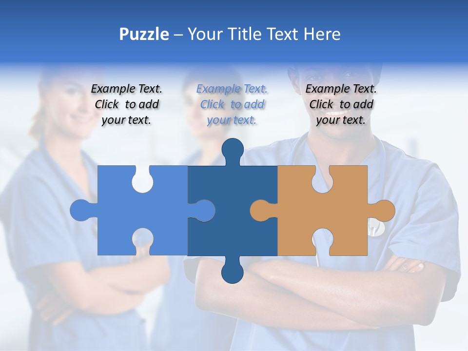 Illness Group Team PowerPoint Template