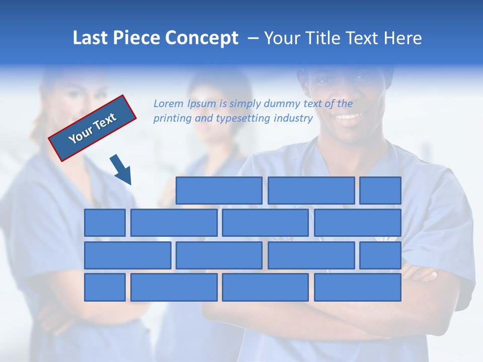 Illness Group Team PowerPoint Template