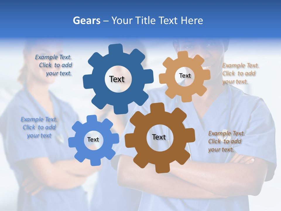 Illness Group Team PowerPoint Template