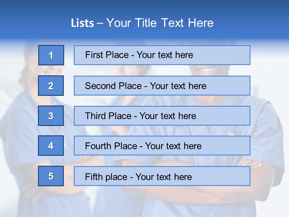 Illness Group Team PowerPoint Template