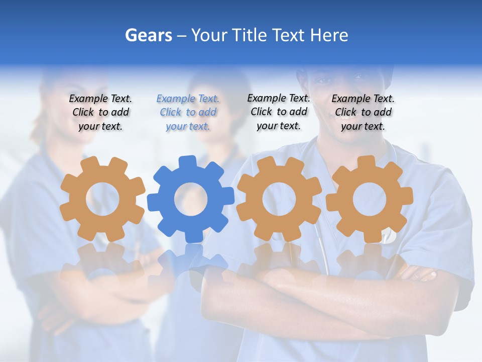 Illness Group Team PowerPoint Template