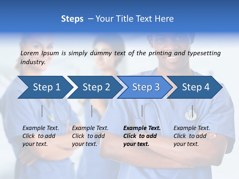Illness Group Team PowerPoint Template