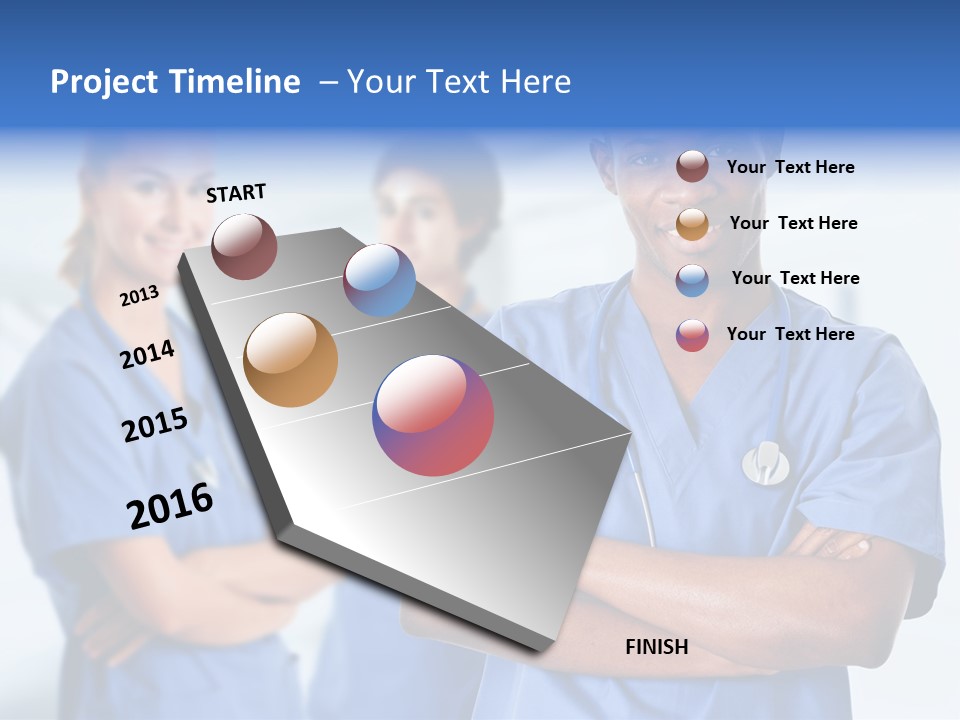 Illness Group Team PowerPoint Template