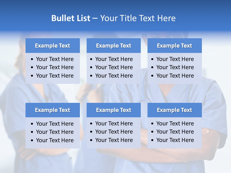 Illness Group Team PowerPoint Template