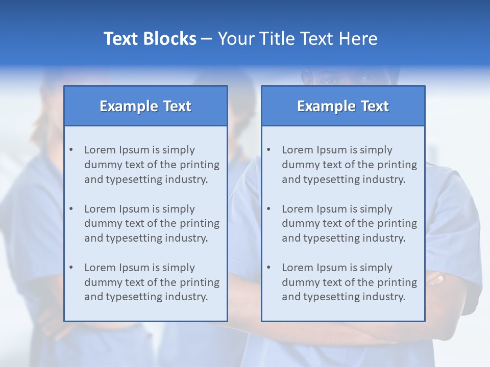 Illness Group Team PowerPoint Template