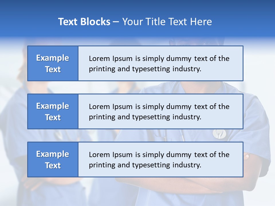 Illness Group Team PowerPoint Template