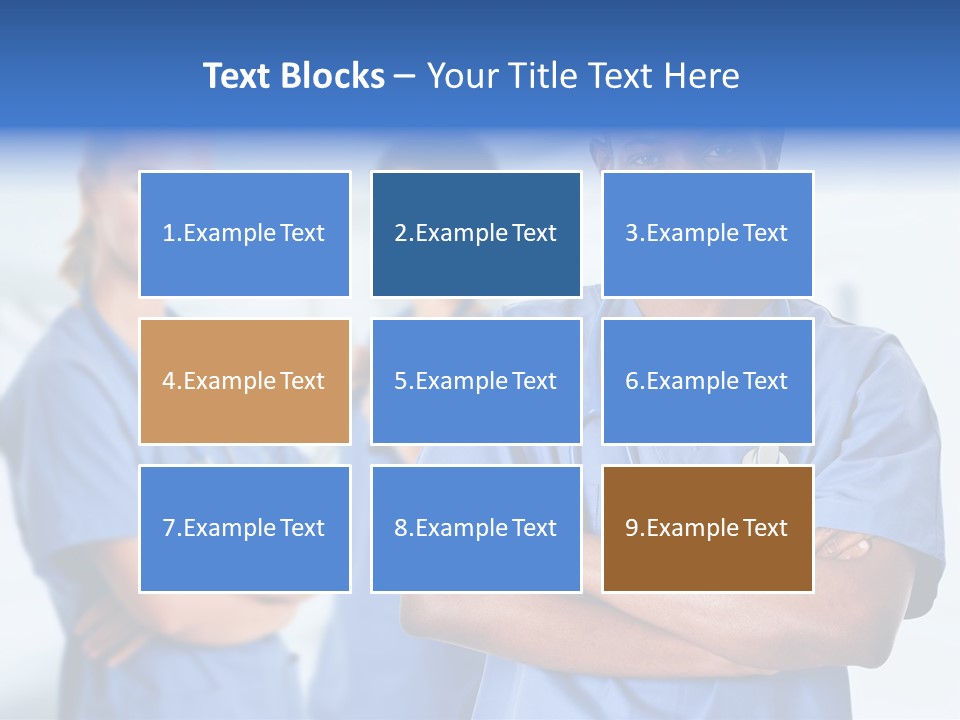 Illness Group Team PowerPoint Template