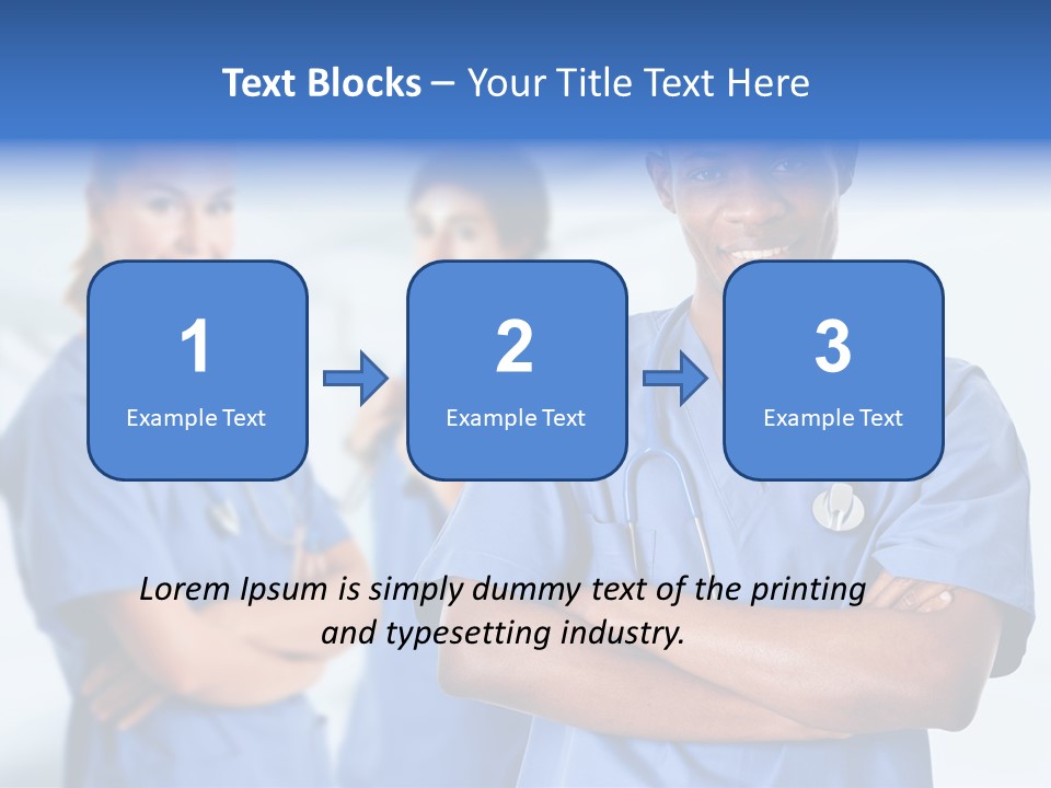 Illness Group Team PowerPoint Template