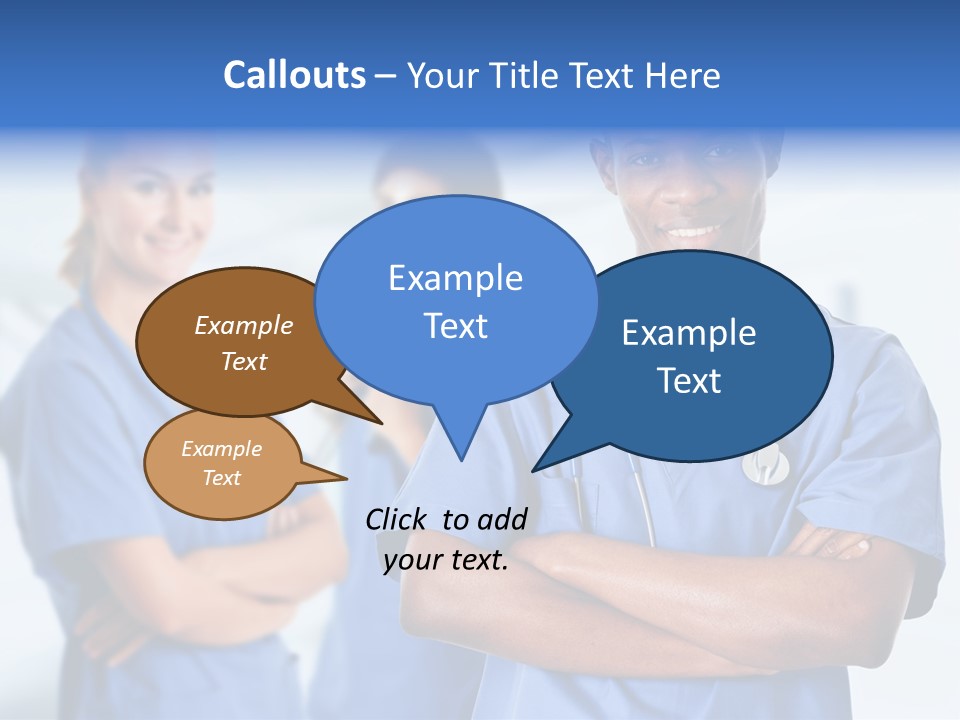 Illness Group Team PowerPoint Template