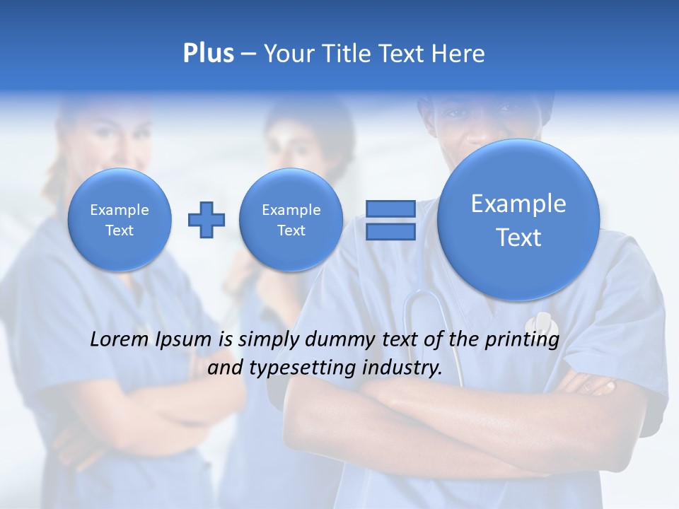 Illness Group Team PowerPoint Template