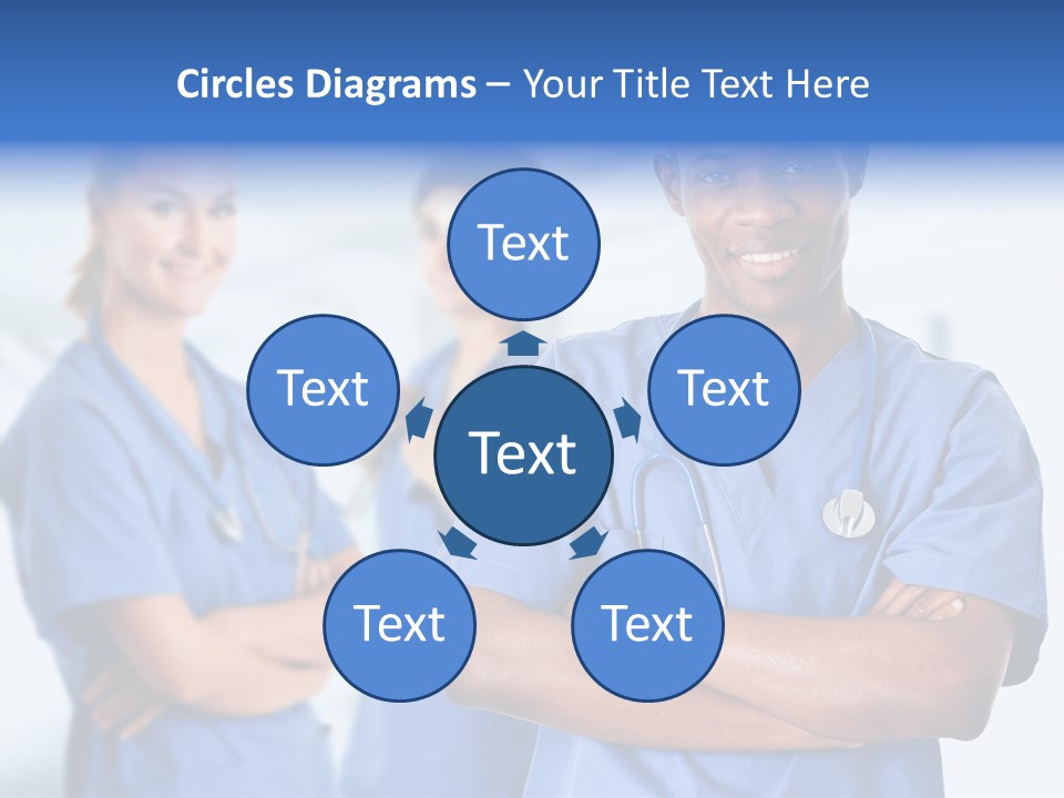 Illness Group Team PowerPoint Template