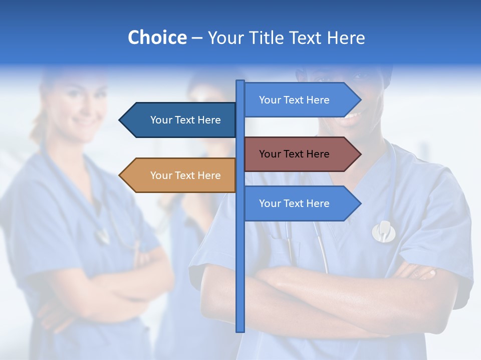Illness Group Team PowerPoint Template