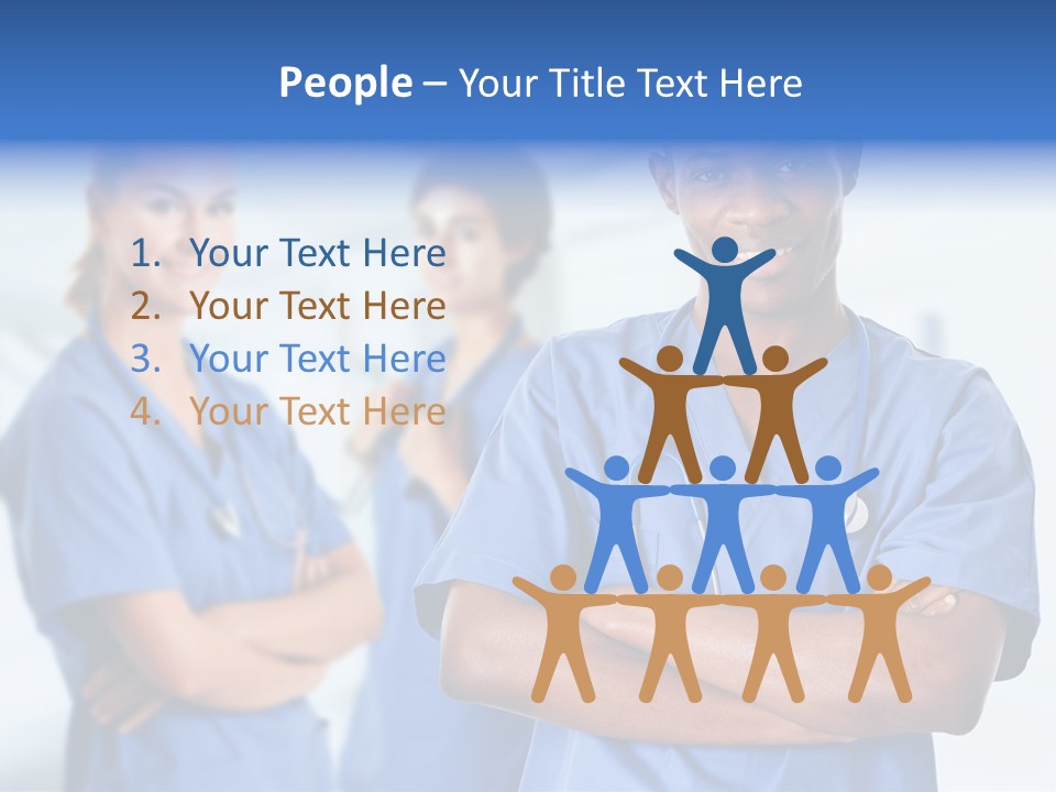 Illness Group Team PowerPoint Template