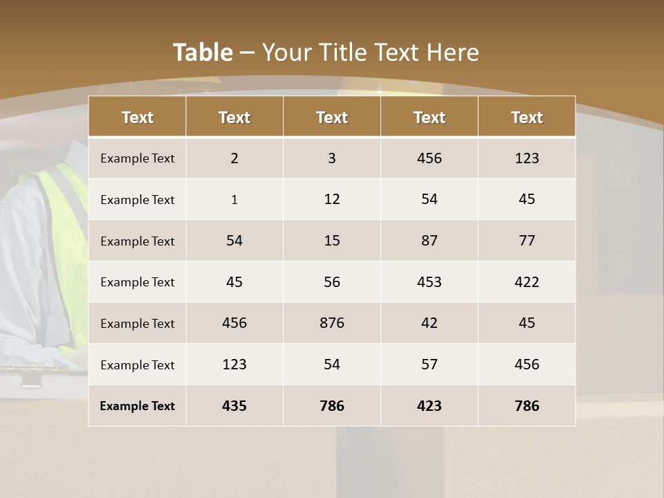 Two Men In Safety Vests Working On A Laptop PowerPoint Template