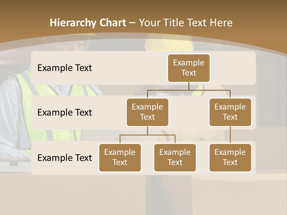 Two Men In Safety Vests Working On A Laptop PowerPoint Template