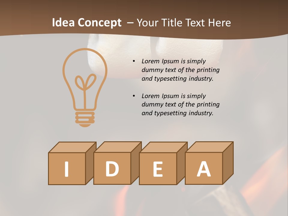 Camp Delicious Candy PowerPoint Template