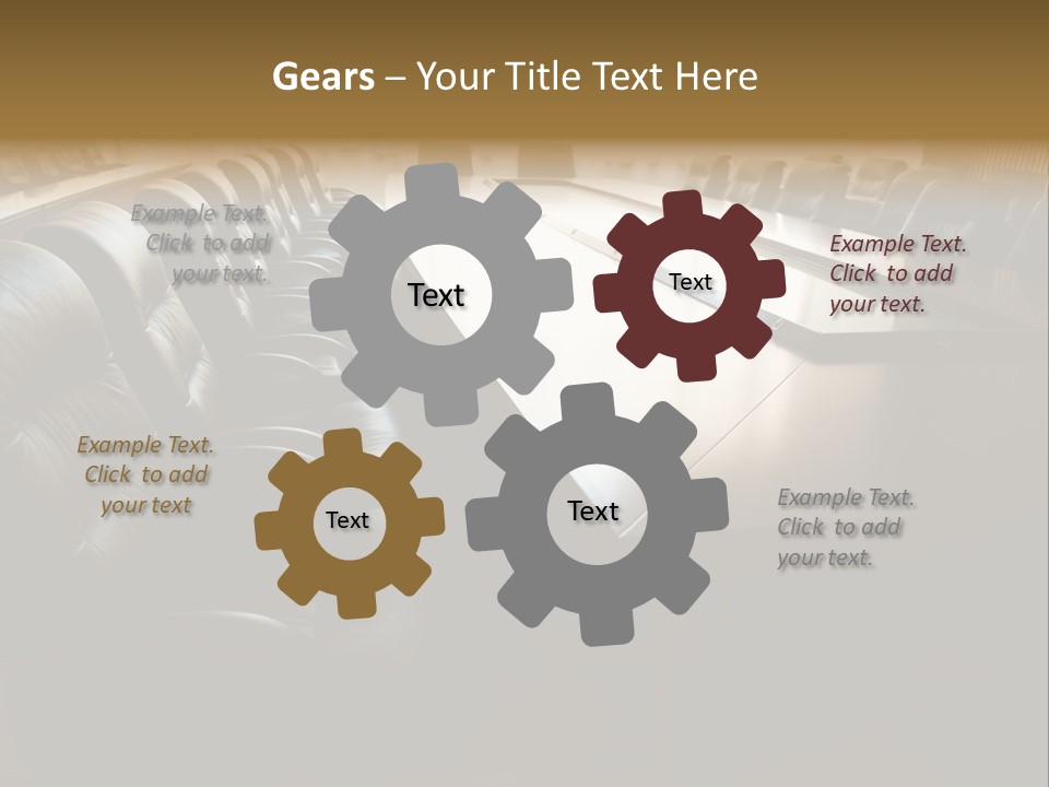 Meeting Curtain Group PowerPoint Template