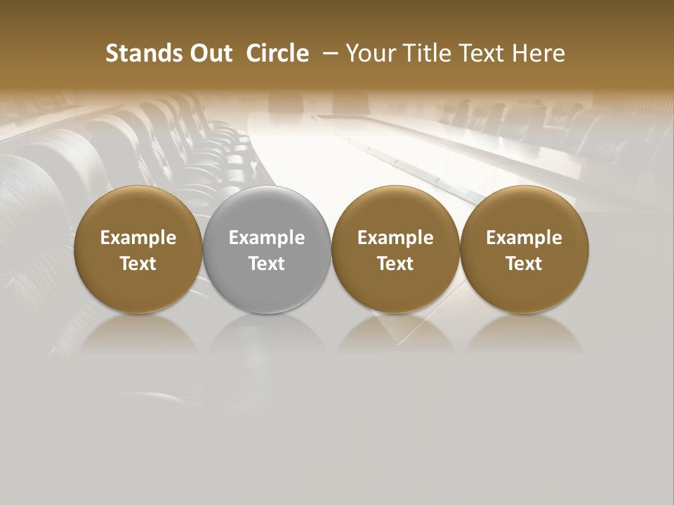 Meeting Curtain Group PowerPoint Template