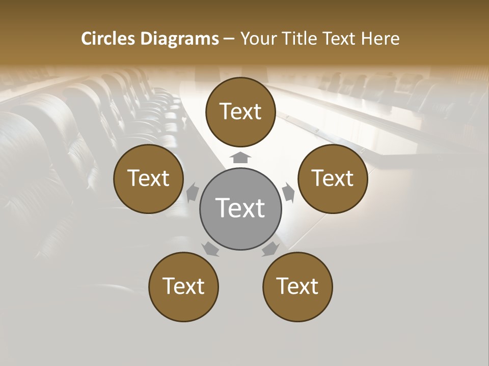 Meeting Curtain Group PowerPoint Template