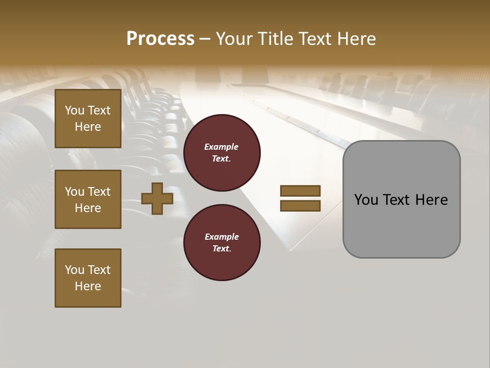 Meeting Curtain Group PowerPoint Template