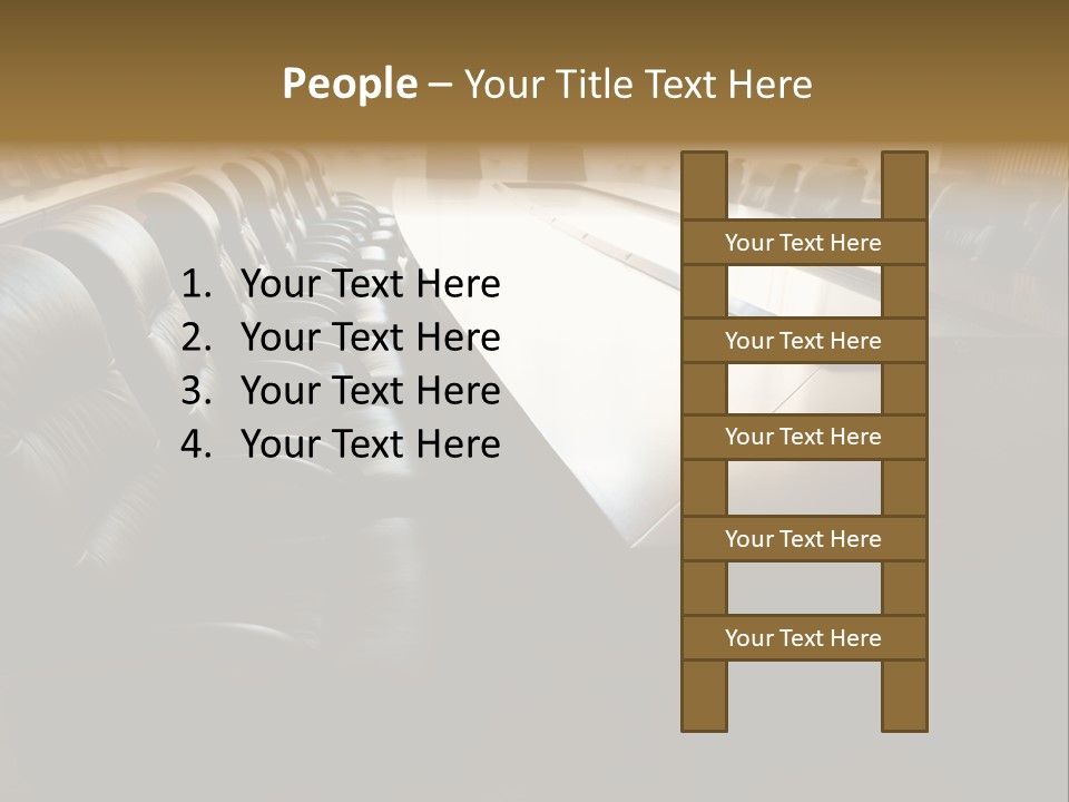 Meeting Curtain Group PowerPoint Template