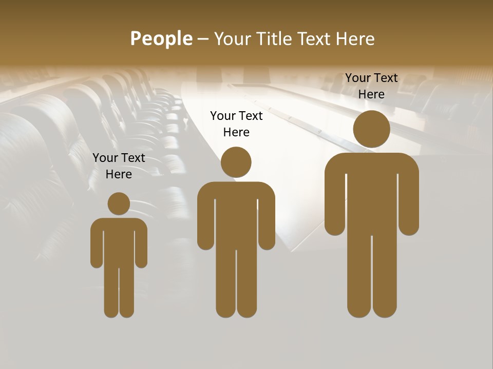 Meeting Curtain Group PowerPoint Template