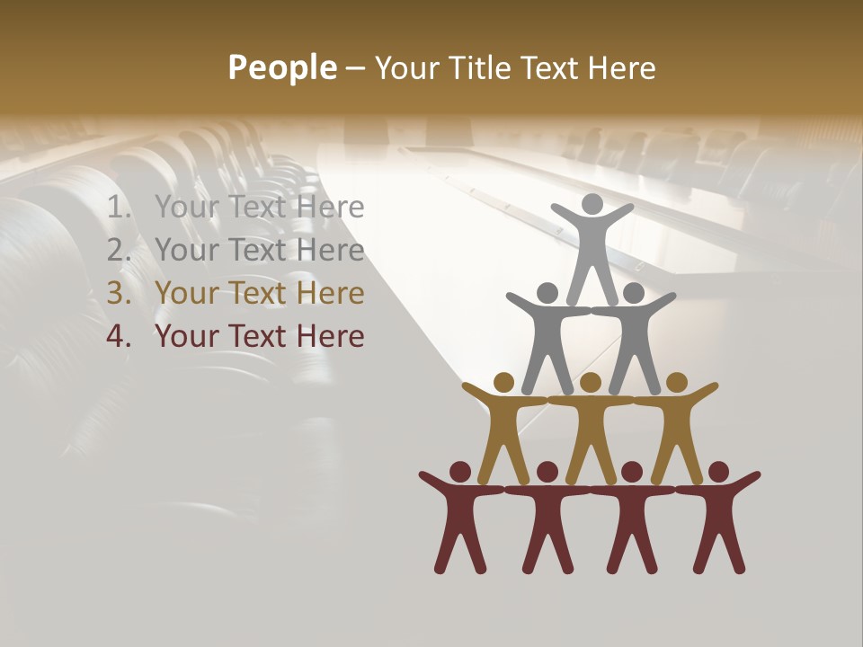 Meeting Curtain Group PowerPoint Template