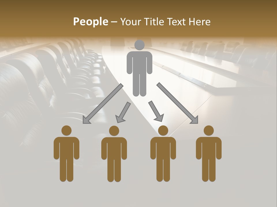 Meeting Curtain Group PowerPoint Template