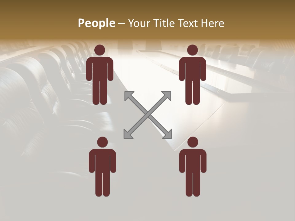 Meeting Curtain Group PowerPoint Template