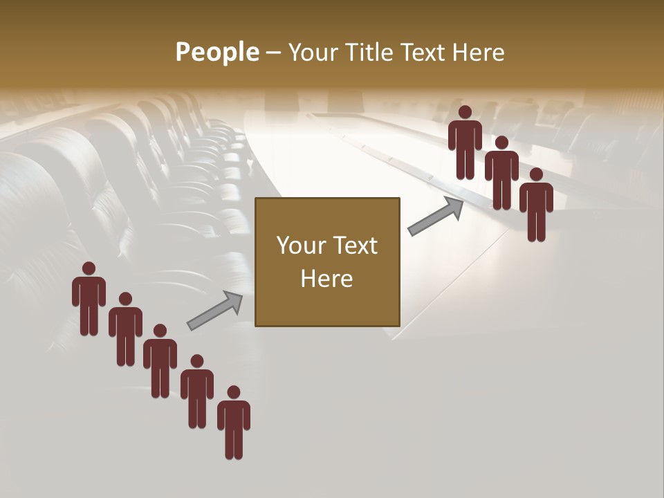 Meeting Curtain Group PowerPoint Template