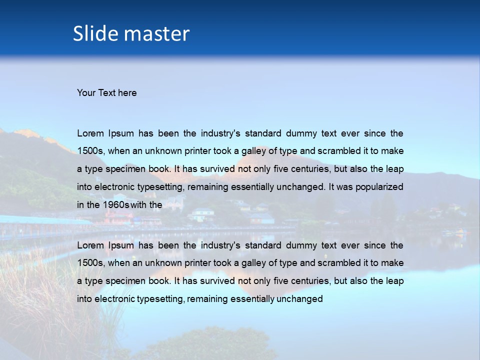 Background Tranquility Serene PowerPoint Template