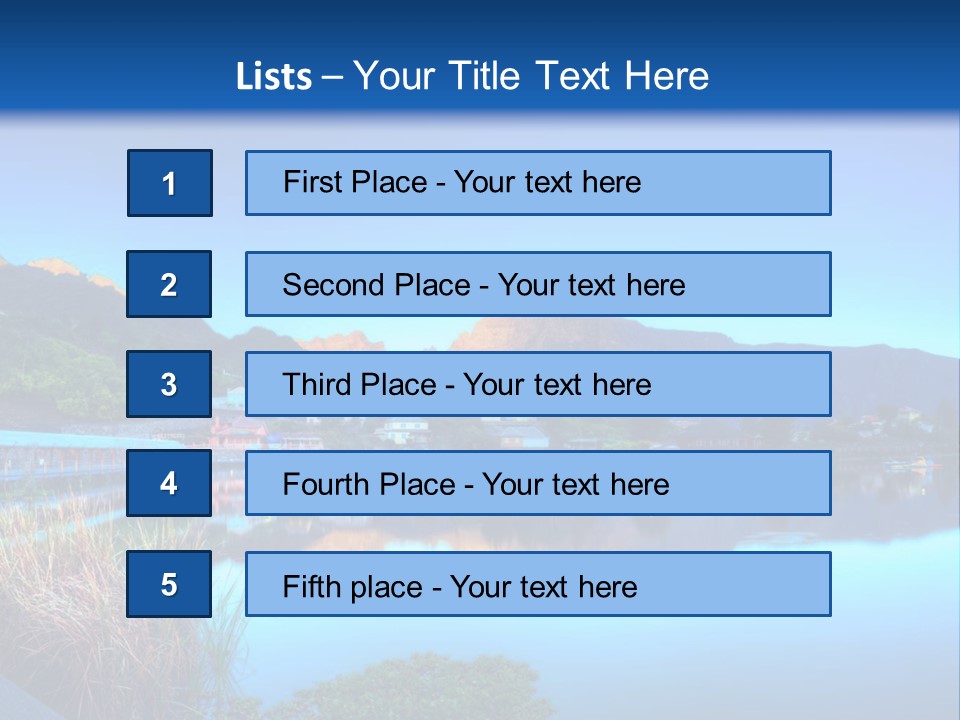 Background Tranquility Serene PowerPoint Template