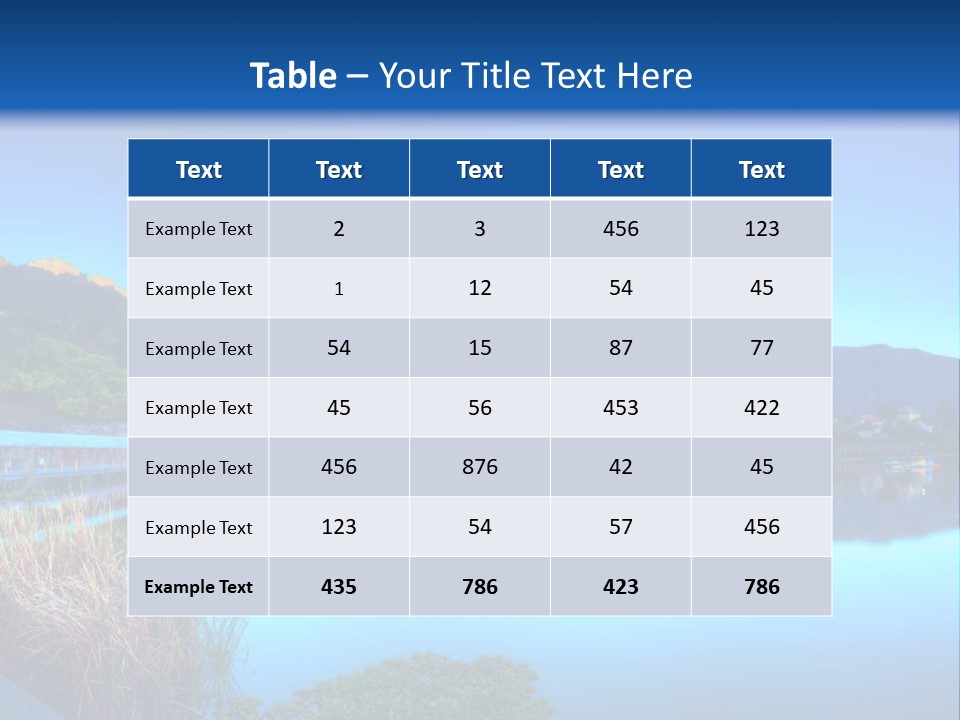 Background Tranquility Serene PowerPoint Template