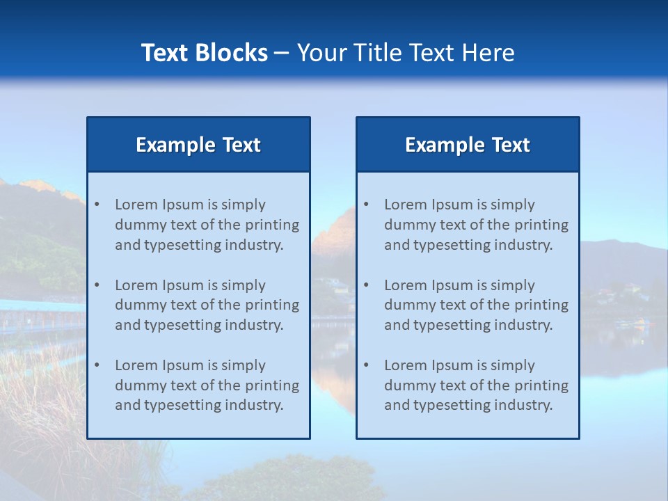 Background Tranquility Serene PowerPoint Template