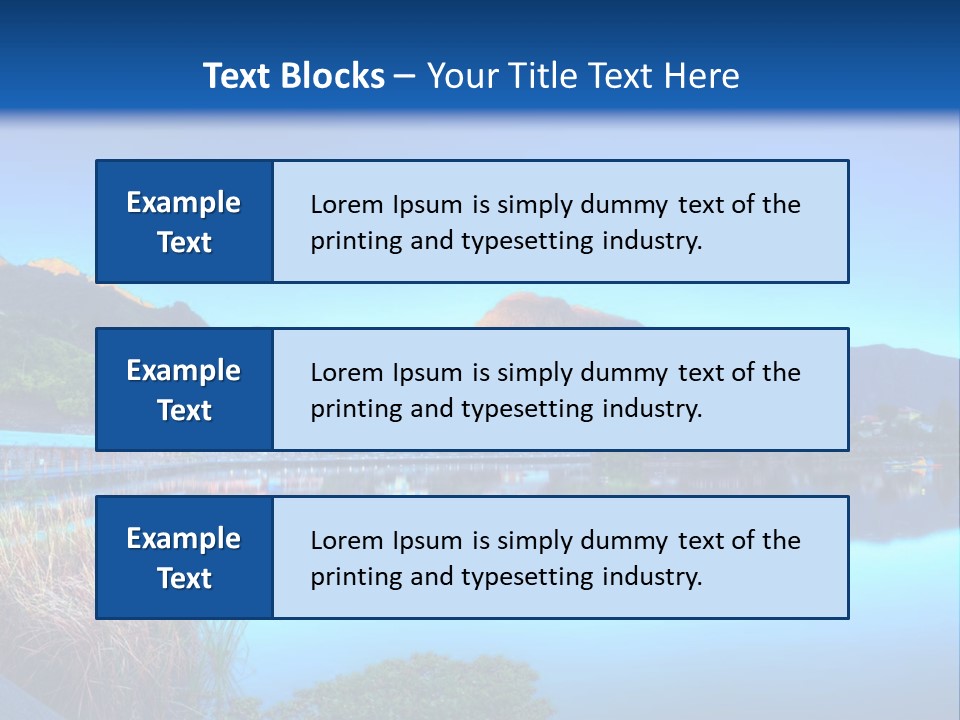 Background Tranquility Serene PowerPoint Template