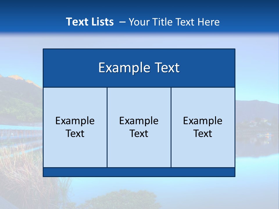 Background Tranquility Serene PowerPoint Template