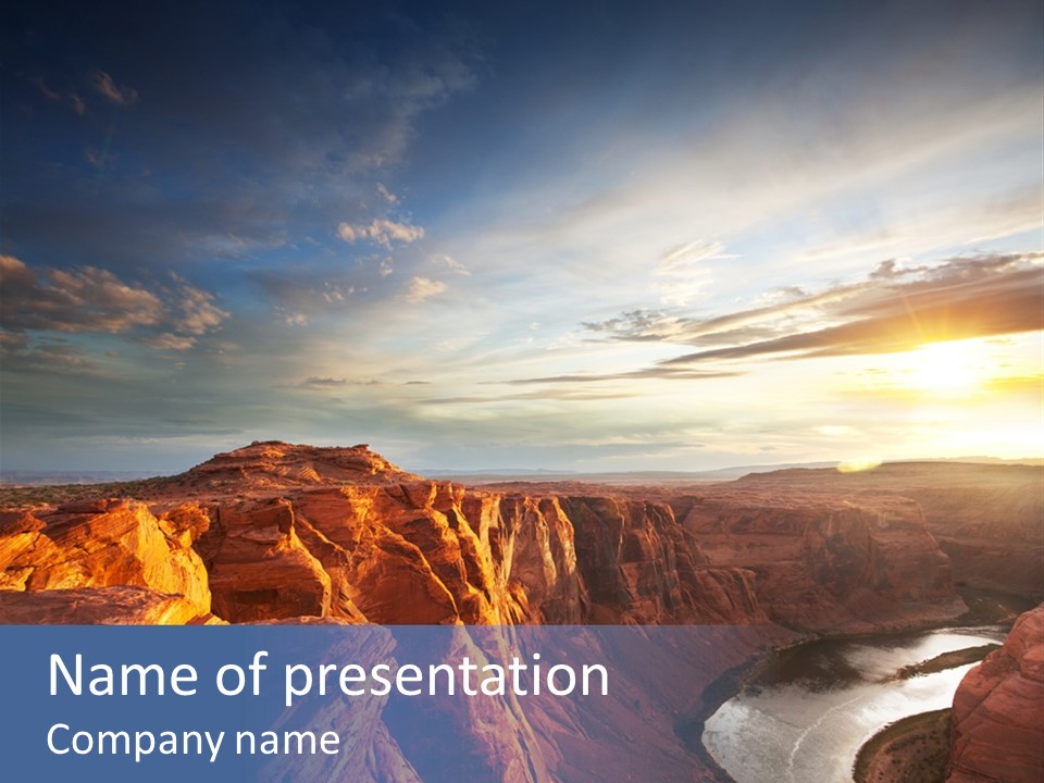 Canyon Erosion Eroding PowerPoint Template