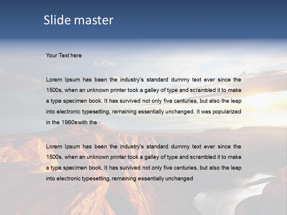 Canyon Erosion Eroding PowerPoint Template