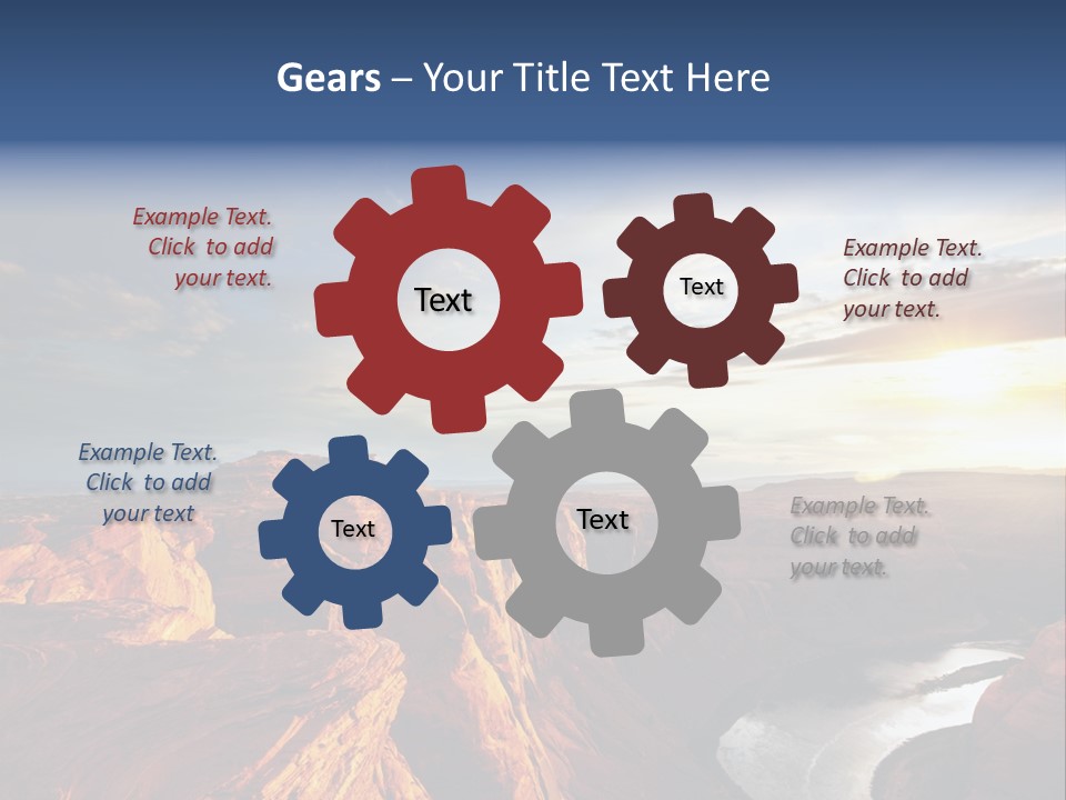 Canyon Erosion Eroding PowerPoint Template