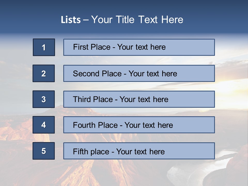 Canyon Erosion Eroding PowerPoint Template